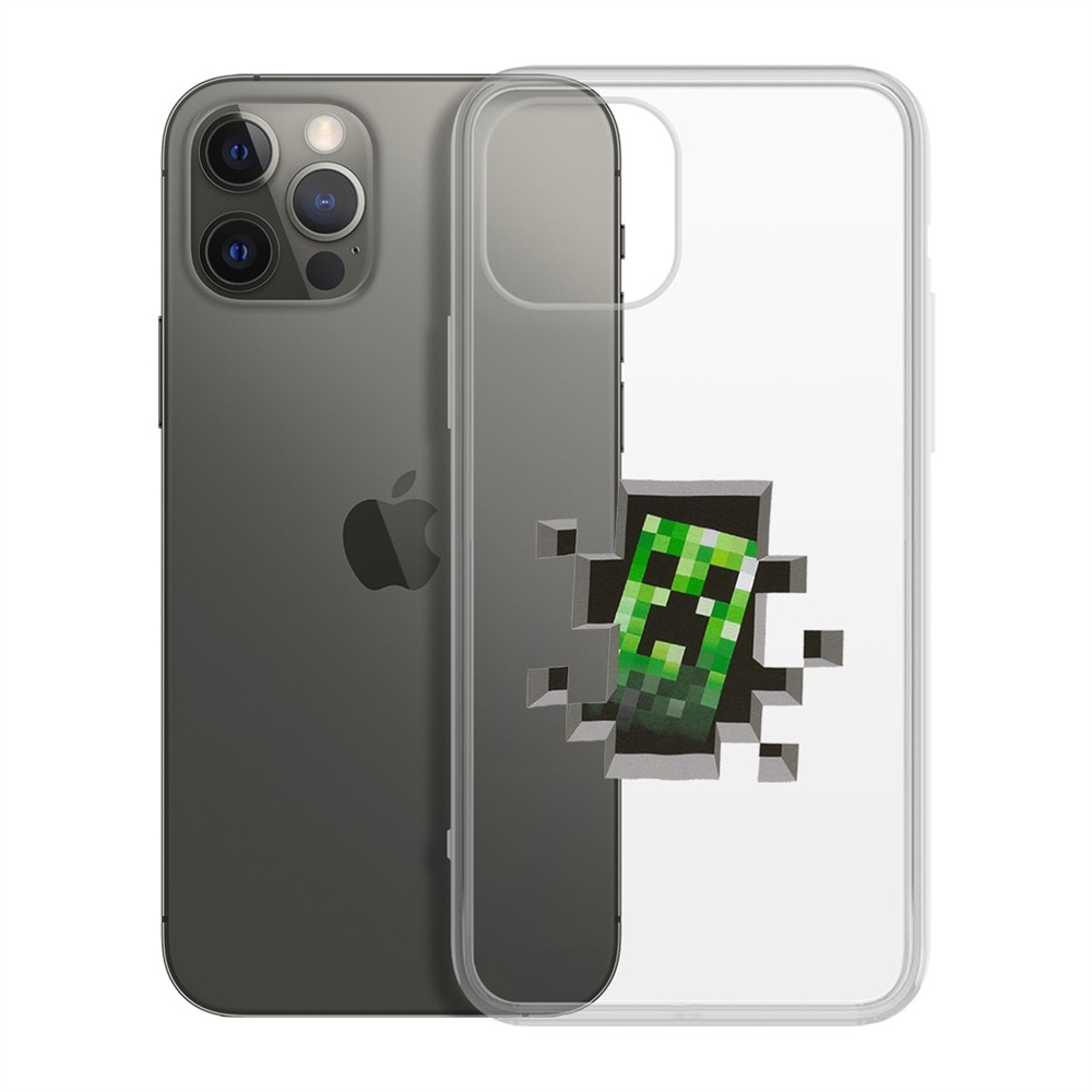 Чехол-накладка Minecraft-Крипер для iPhone 12 Pro Max, купить в Москве,  цены в интернет-магазинах на Мегамаркет