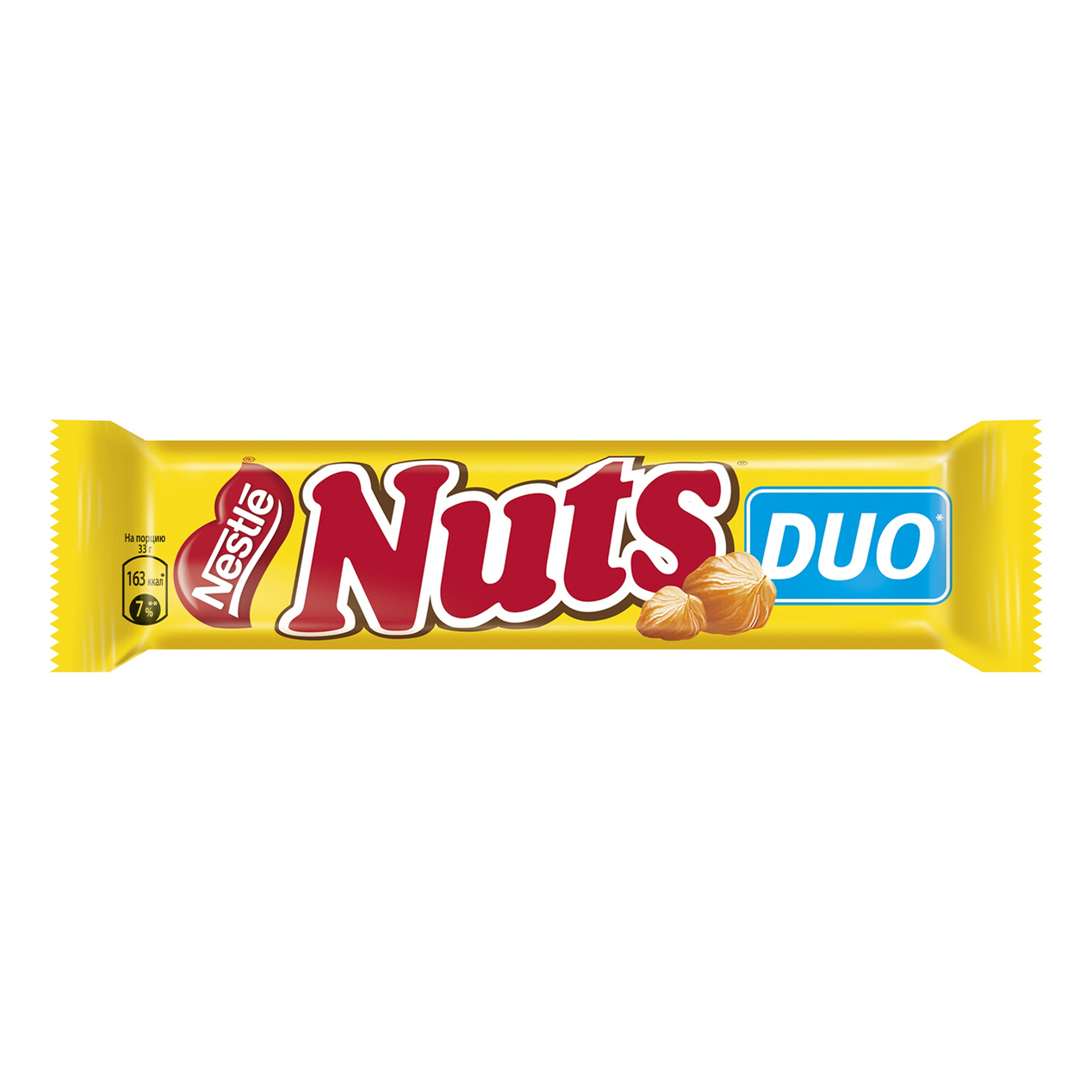 Шоколадный батончик Nuts Duo 66 г - отзывы покупателей на маркетплейсе  Мегамаркет | Артикул: 100036966765