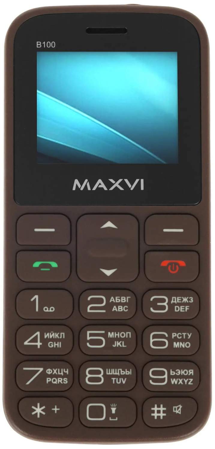 Сотовый телефон Maxvi B100ds Brown, купить в Москве, цены в  интернет-магазинах на Мегамаркет