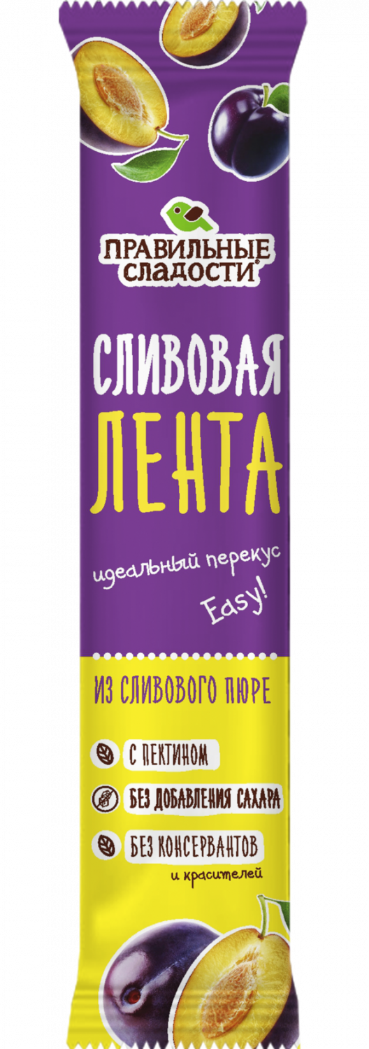 Купить пастила Правильные сладости Сливовая лента 15 г, цены на Мегамаркет  | Артикул: 100030100283