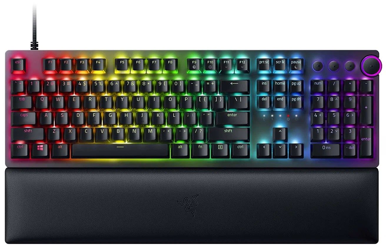 Проводная игровая клавиатура Razer Huntsman V2 Black (RZ03-03930700-R3R1) -  отзывы покупателей на маркетплейсе Мегамаркет | Артикул: 100030319358