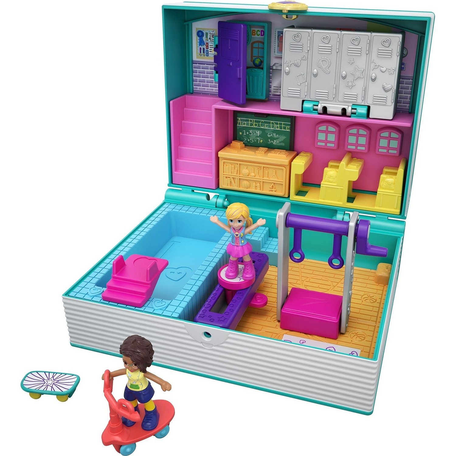 Игровой набор Polly Pocket Средняя школа FRY35/GFM48 – купить в Москве,  цены в интернет-магазинах на Мегамаркет