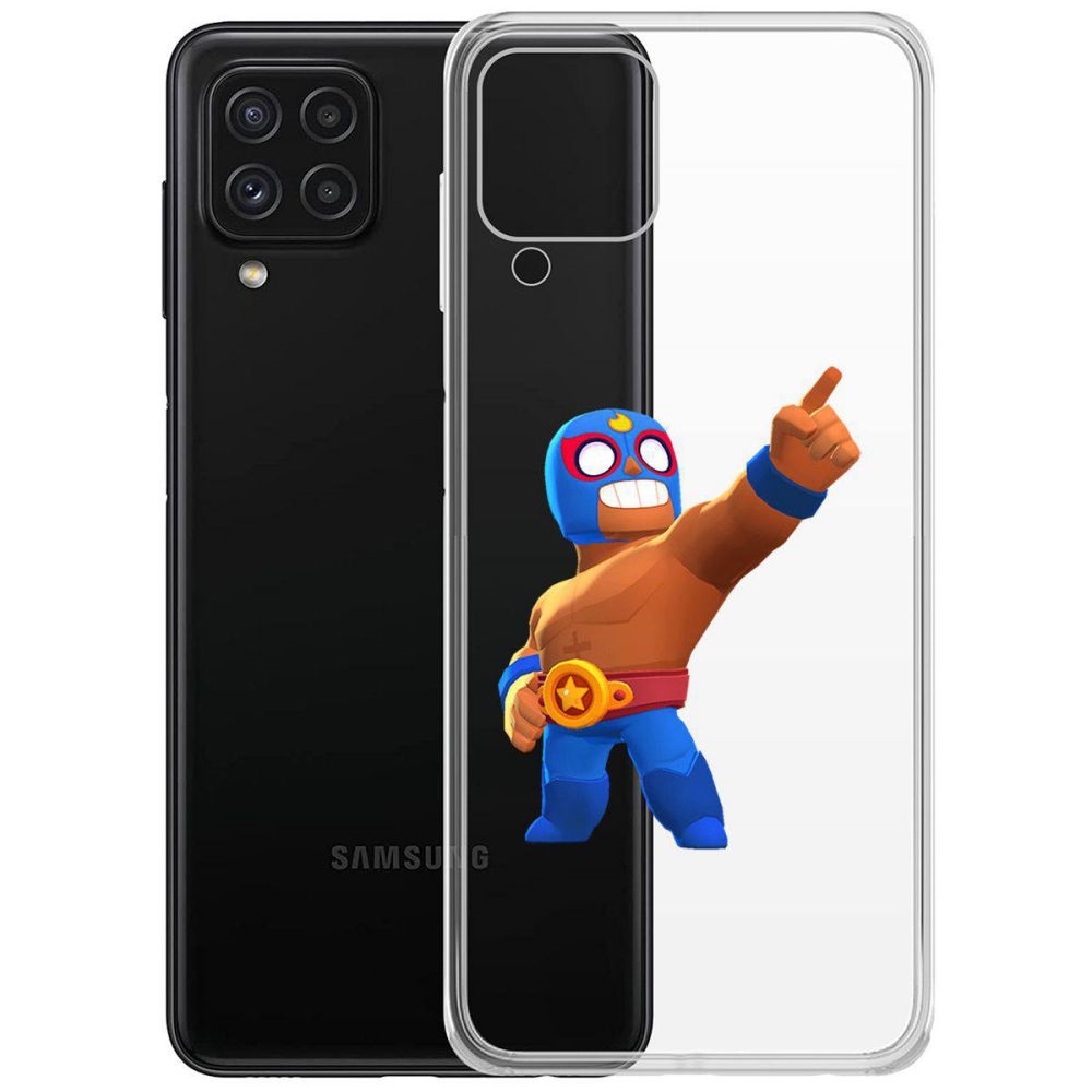 Чехол-накладка Brawl Stars-Эль Примо для Samsung Galaxy A22/M22  (A225/M225), купить в Москве, цены в интернет-магазинах на Мегамаркет