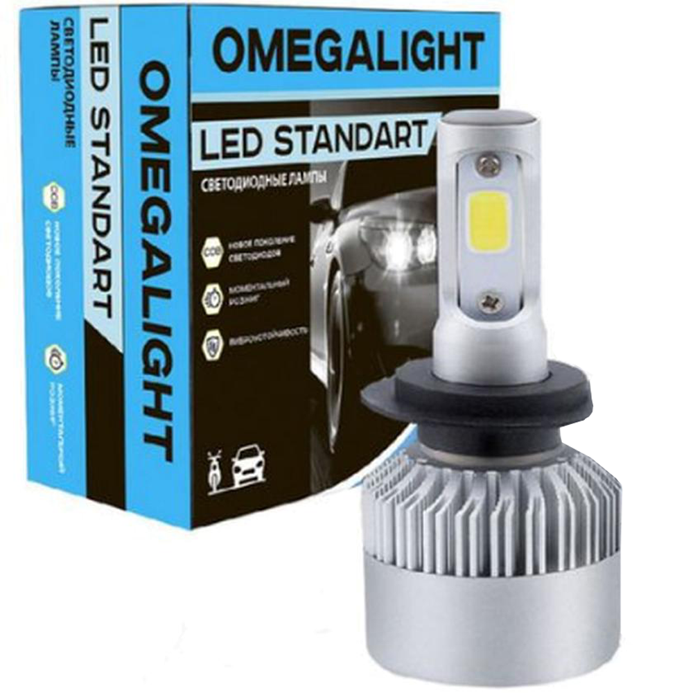 Светодиодный головной свет LED Omegalight Standart H1 2400lm (1шт) - купить  в Москве, цены на Мегамаркет