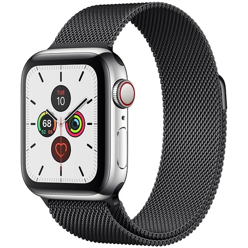 Apple Watch Series 5 GPS Cellular 40mm Space Black Stainless Steel Case with Space Black