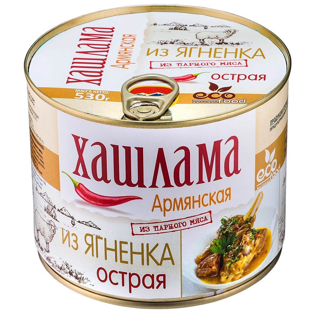 Хашлама армянская из ягненка острая Ecofood, 530г – купить в Москве, цены в  интернет-магазинах на Мегамаркет