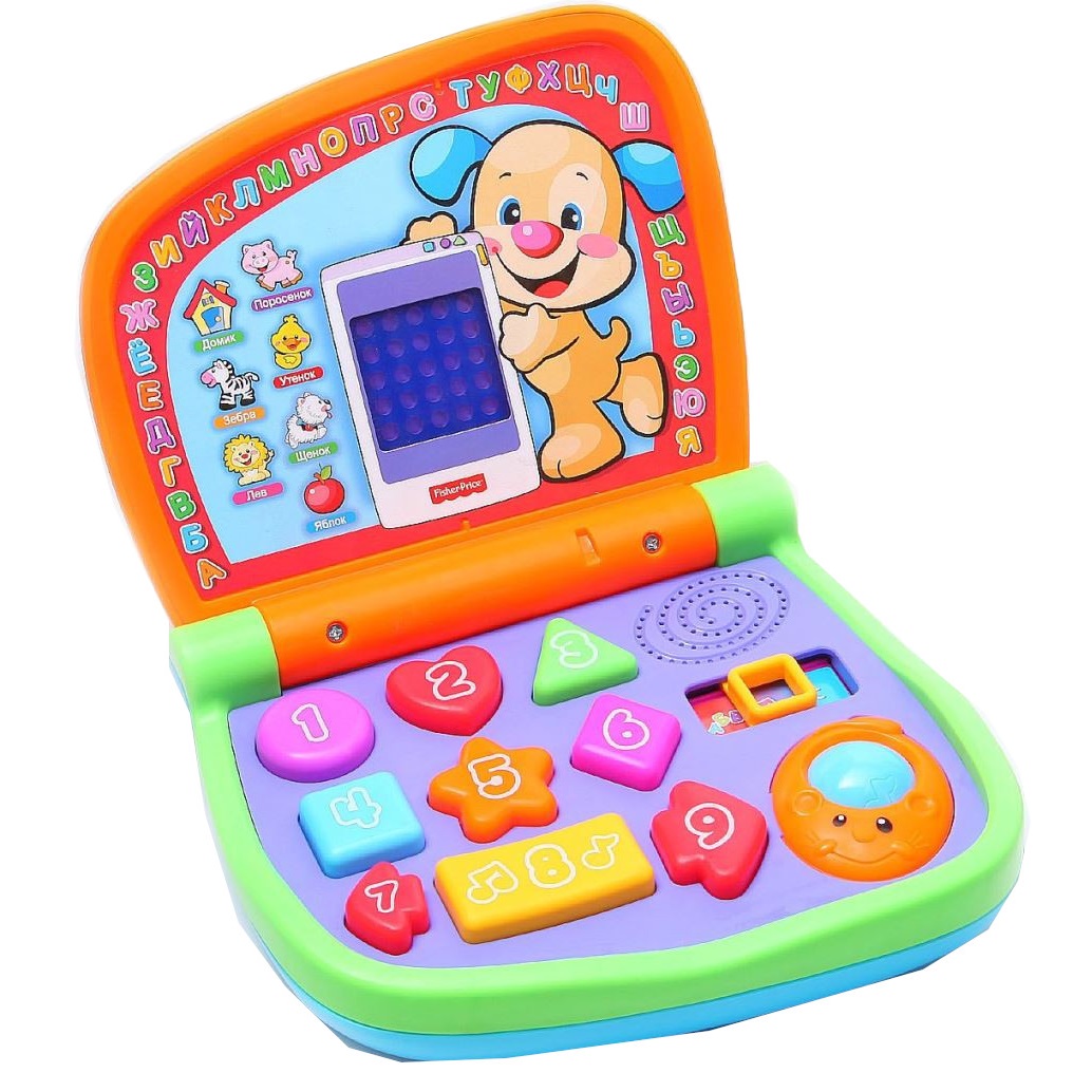 Детский игровой развивающий двуязычный интерактивный ноутбук Fisher Price  Смейся и учись – купить в Москве, цены в интернет-магазинах на Мегамаркет