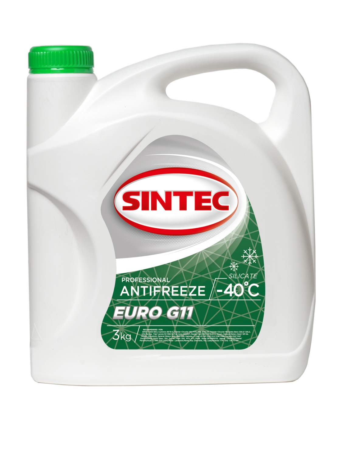 Антифриз Sintec ANTIFREEZE EURO G11 3кг - отзывы покупателей на Мегамаркет  | 600002246810