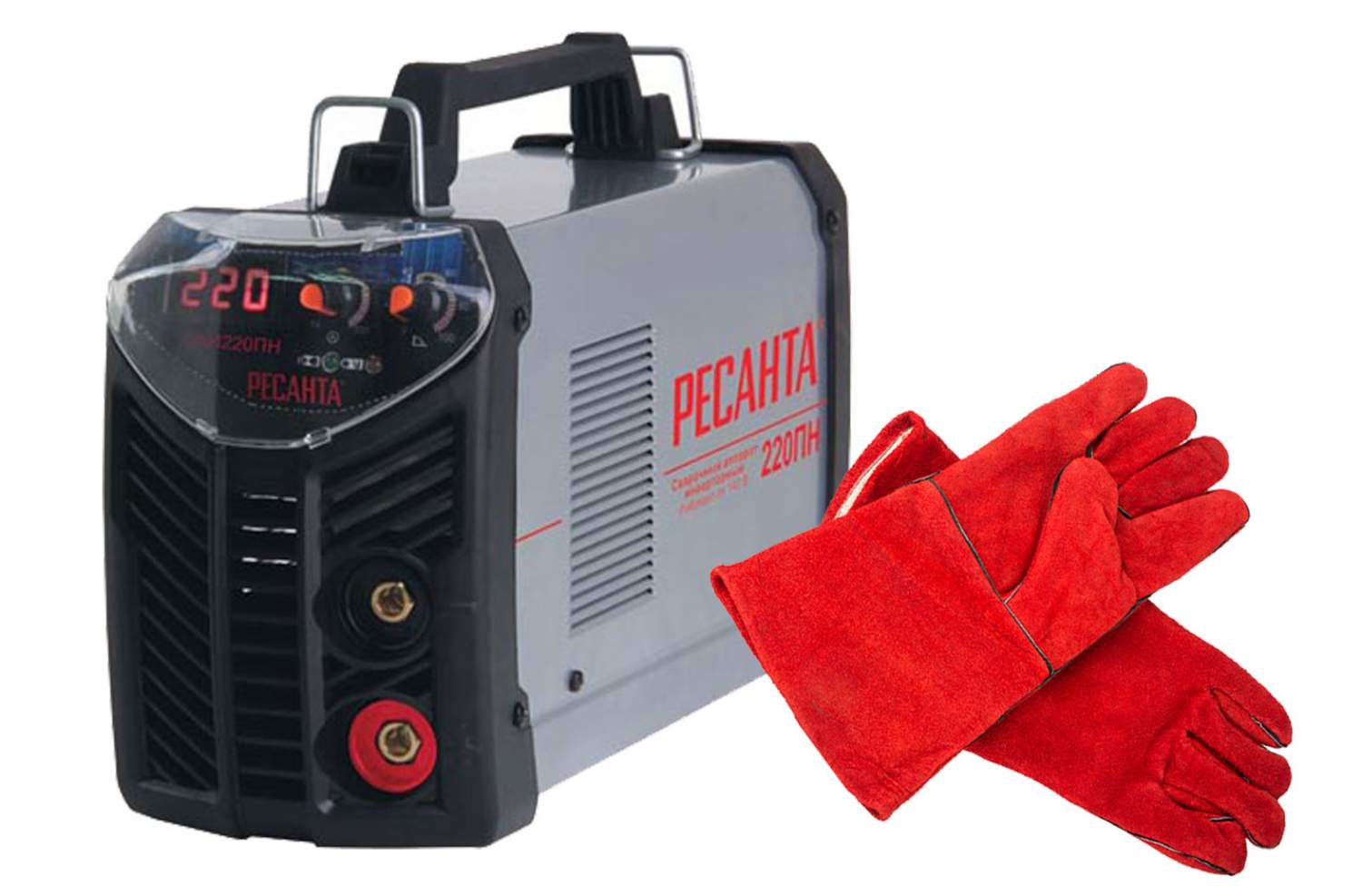 Сварочный инвертор САИ-220ПН Ресанта + краги купить в интернет-магазине ...