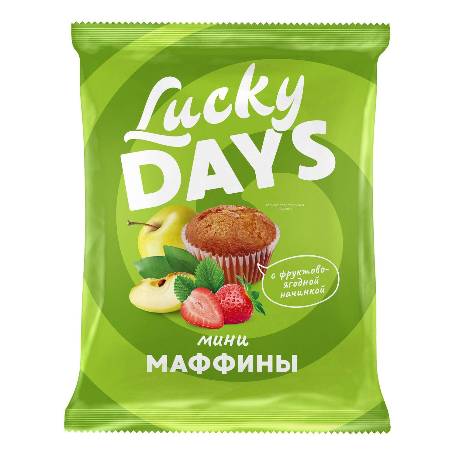 Мини-маффины Lucky Days бисквитные с фруктово-ягодной начинкой 470 г -  отзывы покупателей на маркетплейсе Мегамаркет | Артикул: 100036469376