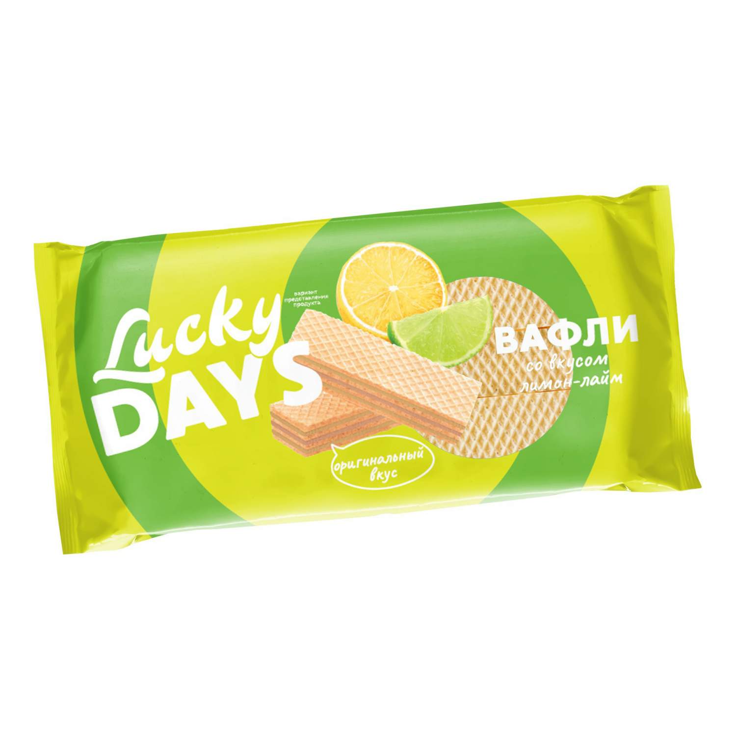 Купить вафли Lucky Days со вкусом лимона и лайма 200 г, цены на Мегамаркет  | Артикул: 100036469277