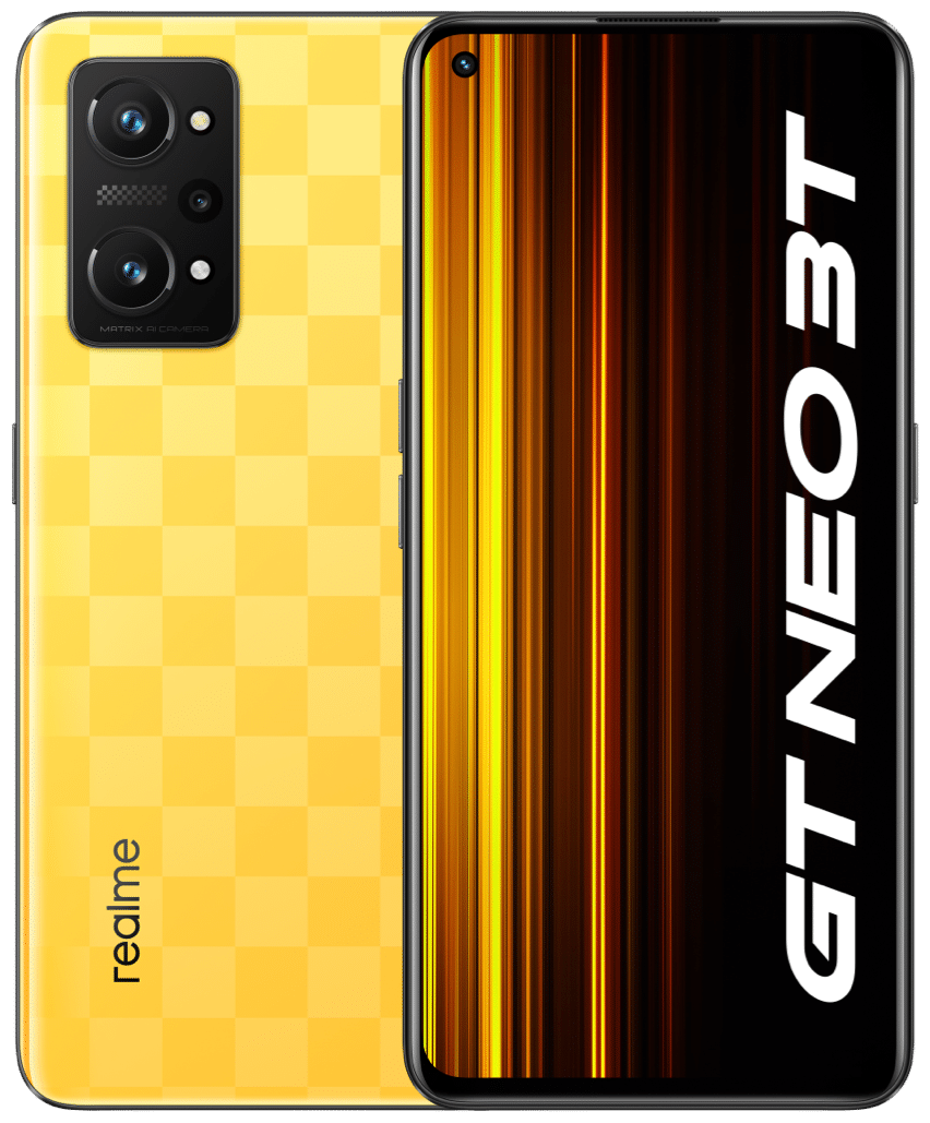 Смартфон Realme GT Neo 3T 8/128GB Yellow (46668) – купить в Москве, цены в  интернет-магазинах на Мегамаркет