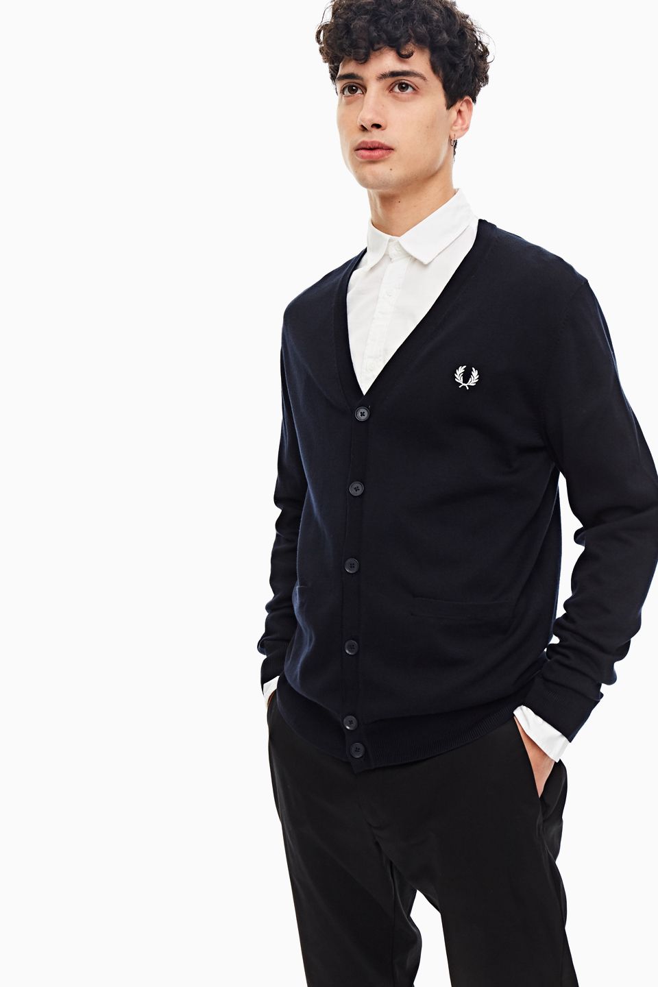 Кардиган мужской K8511 608 Fred Perry синий M – купить в Москве, цены в  интернет-магазинах на Мегамаркет