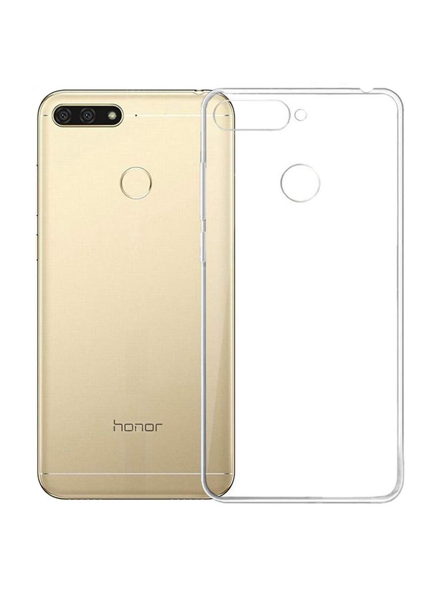 Чехол Honor 7A Pro, Honor 7C, Huawei Y6 Prime 2018 (прозрачный), купить в  Москве, цены в интернет-магазинах на Мегамаркет