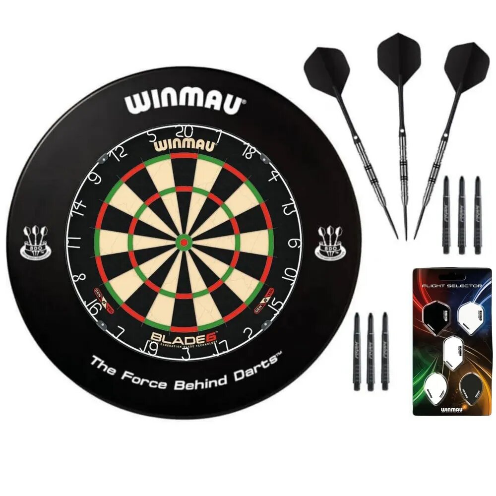 Комплект для игры в дартс Winmau Champion Plus 45 см – купить в Москве,  цены в интернет-магазинах на Мегамаркет