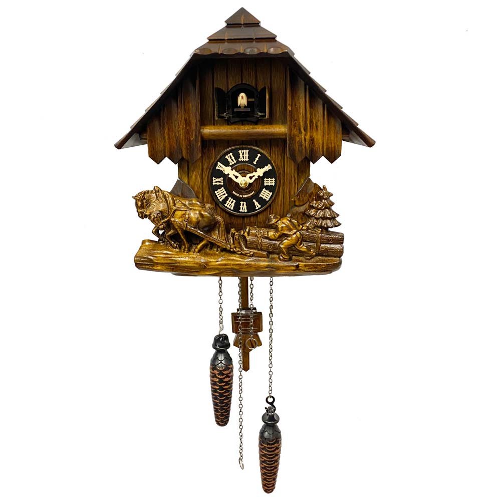 Часы настенные деревянные с кукушкой Columbus CQ-007 Олень