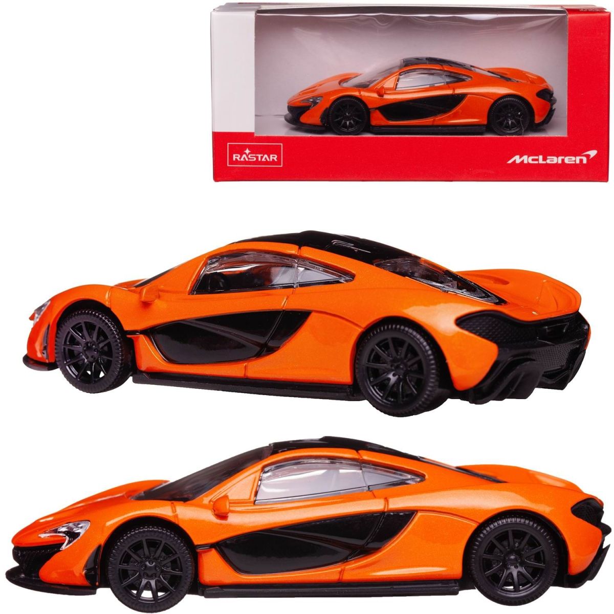 Купить машина металлическая 1:43 scale McLaren P1, цвет оранжевый, цены на  Мегамаркет