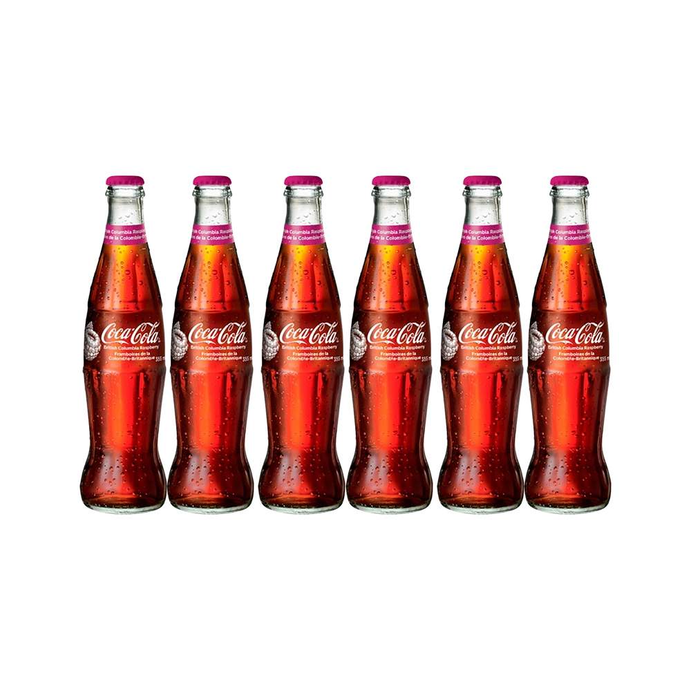 Газированный напиток Coca-Cola British Columbia Raspberry, малина, 6 шт по  0.355 л – купить в Москве, цены в интернет-магазинах на Мегамаркет