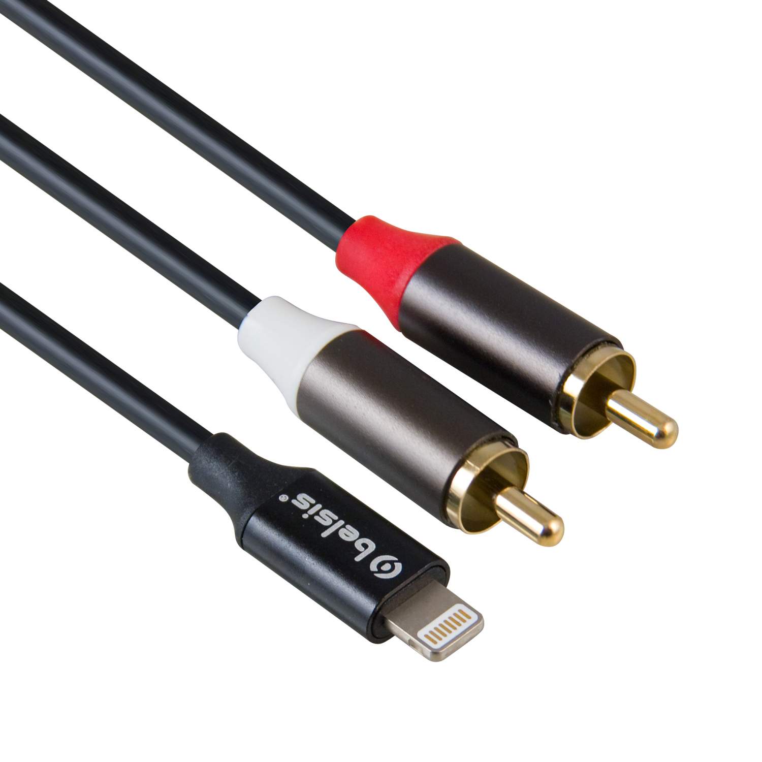 Кабель Lightning -2RCA,24 бит/48 кГц,совместим с iPhone,Аудио Стерео,2  метра/Belsis/BW1623, купить в Москве, цены в интернет-магазинах на  Мегамаркет