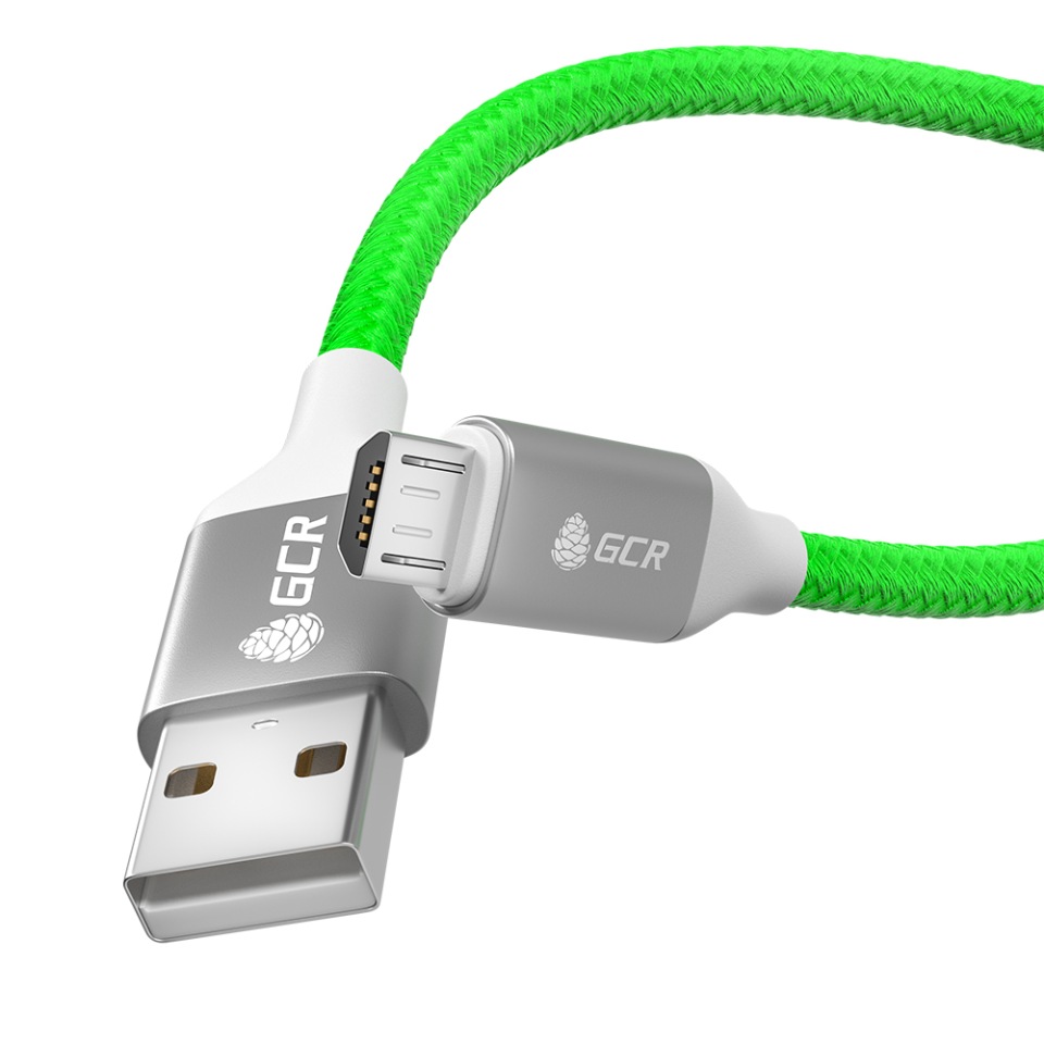 Кабель GCR MicroUSB QC3.0 3A нейлон для быстрой зарядки смартфона 1,5м,  купить в Москве, цены в интернет-магазинах на Мегамаркет