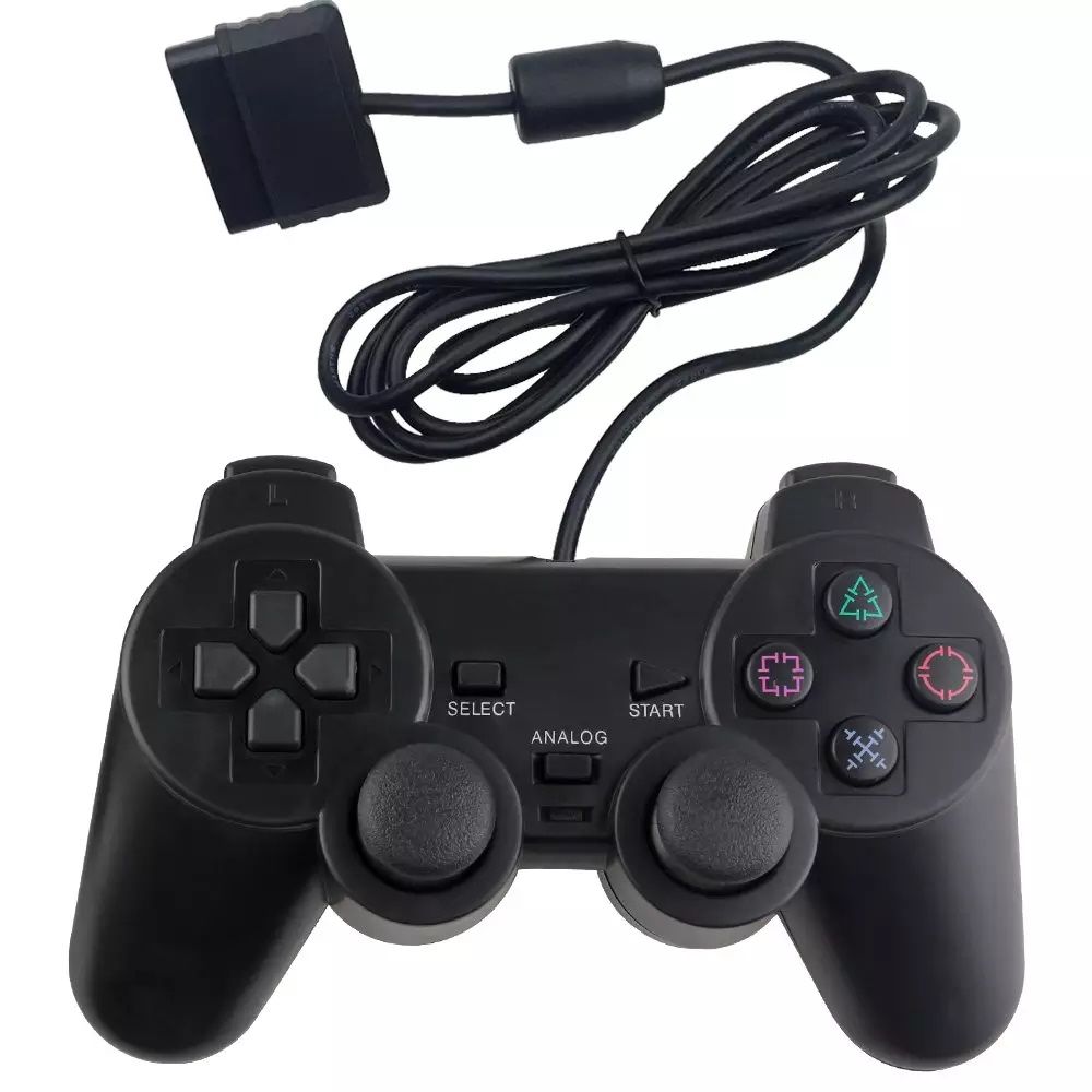 Геймпад NoBrand DualShock 2 для Playstation 2 Black (Не оригинал), купить в  Москве, цены в интернет-магазинах на Мегамаркет