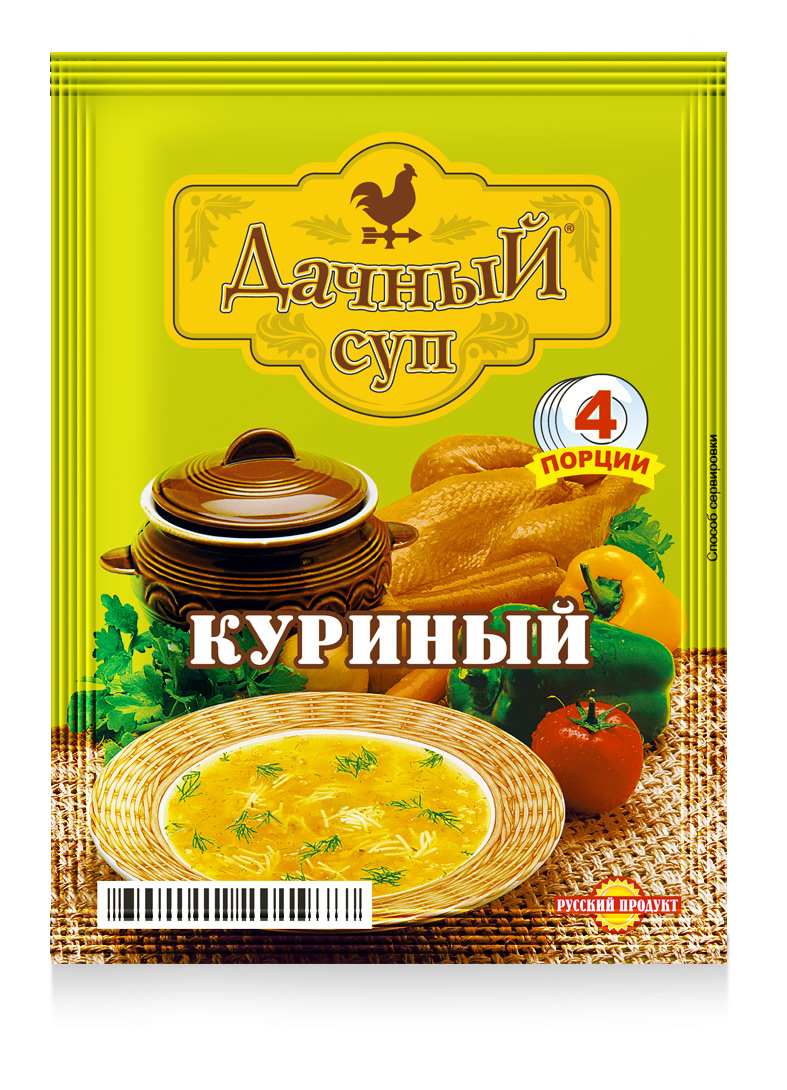 Купить суп Дачный Куриный 60 г 25 шт., цены на Мегамаркет | Артикул:  600002161379