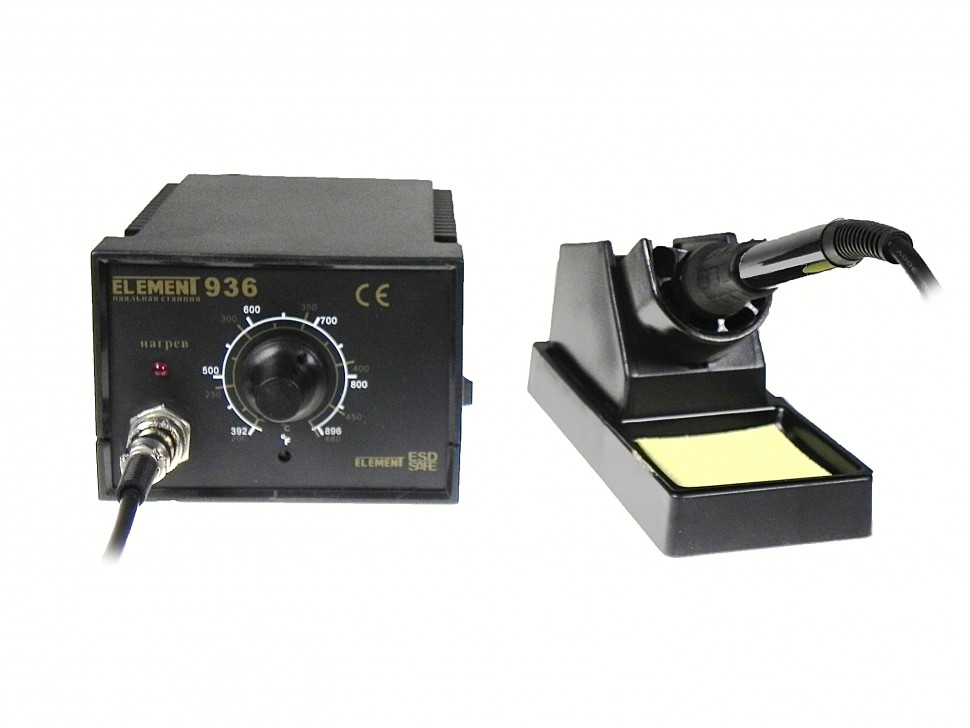 Паяльник с регулировкой температуры ELEMENT 936. Аналоговый регулятор ...