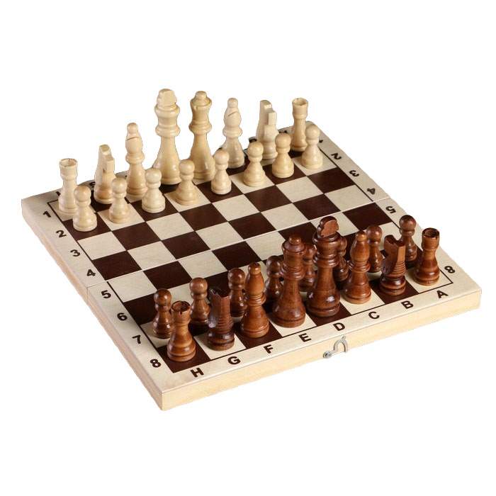 Фигуры шахматные пластиковые ­(король h=9 см, пешка 4.1 см)