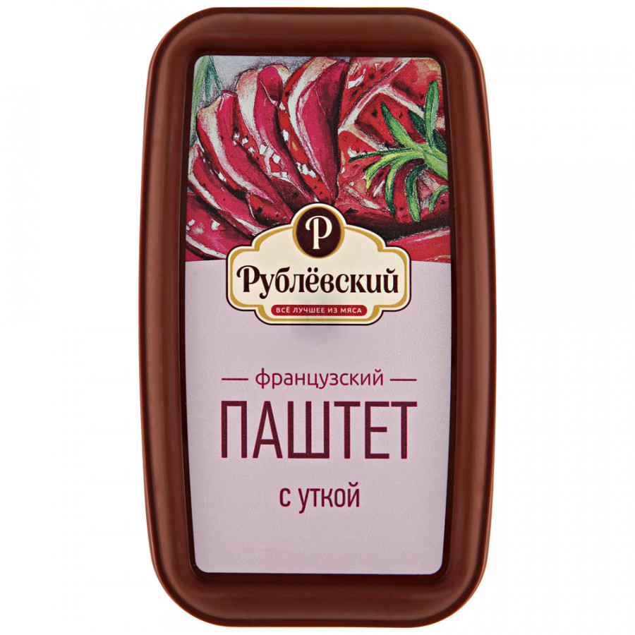 Паштет свиной Рублевский Французский с уткой 175 гр - отзывы покупателей на  маркетплейсе Мегамаркет | Артикул: 100029558474