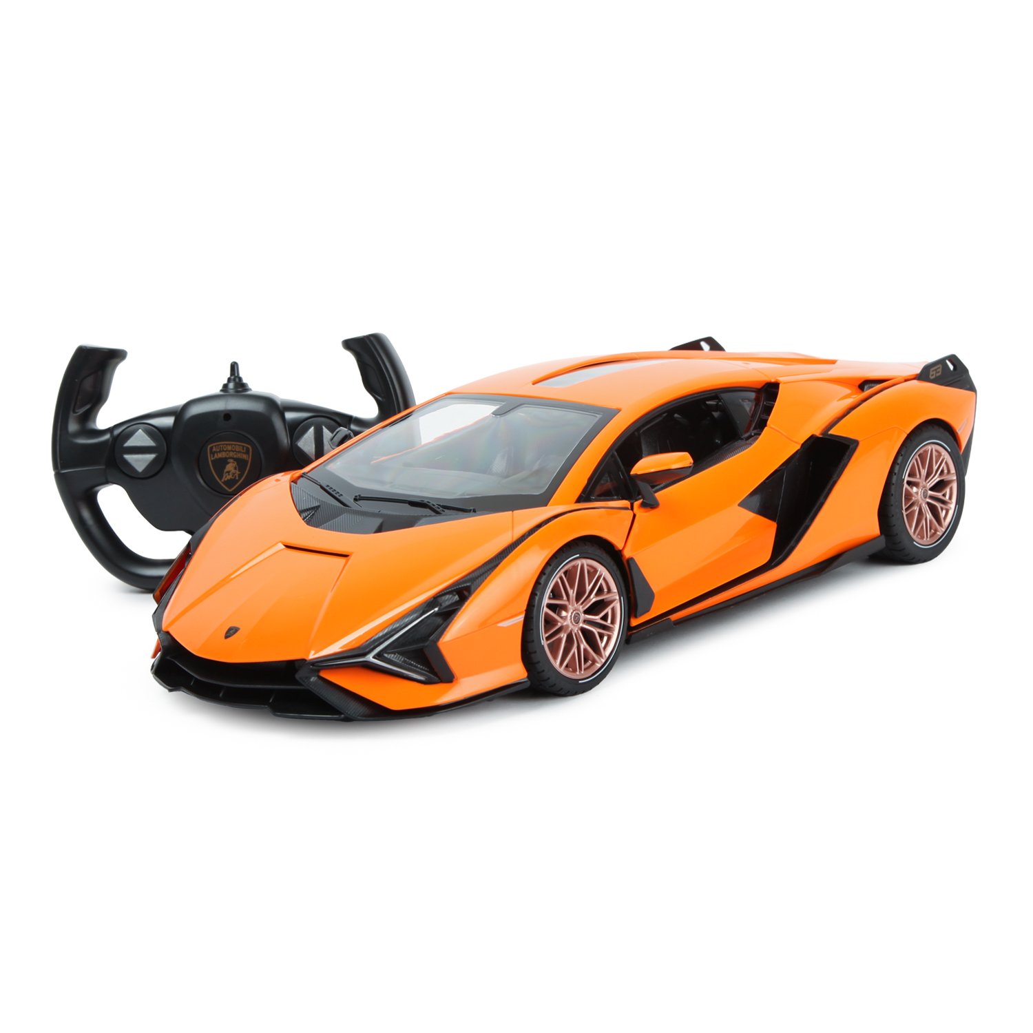 Радиоуправляемая машинка Rastar group Lamborghini Siant, 2.4 G, 1:14,  оранжевый - купить в Юмаркет, цена на Мегамаркет