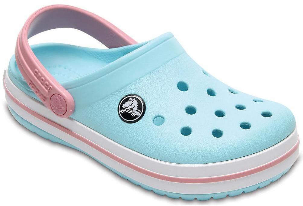 Crocs white store and blue