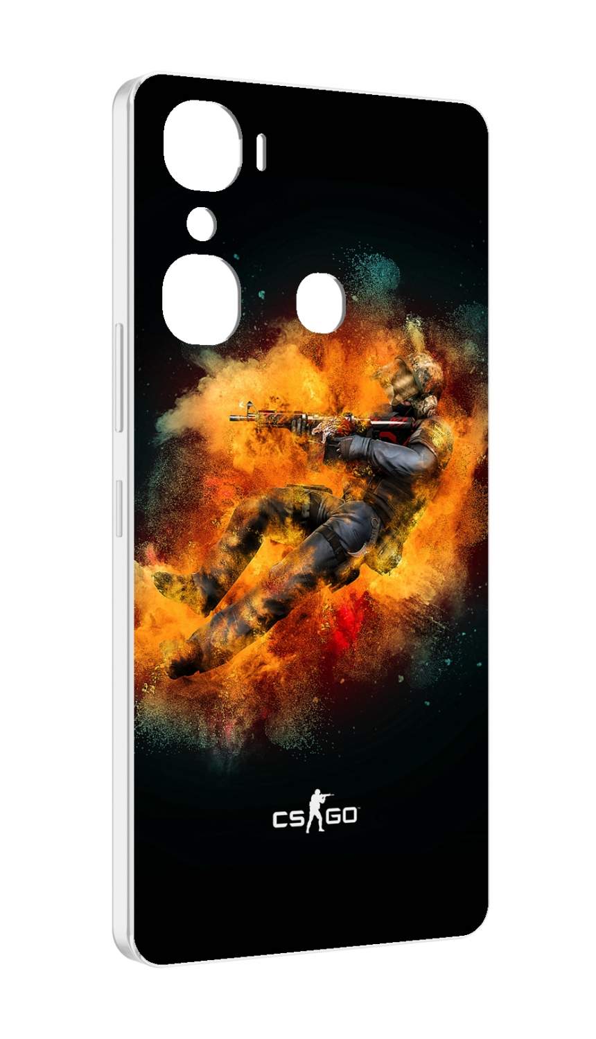 Чехол MyPads CS-go-Контр-террорист мужской для Infinix Hot 12 Pro – купить в Москве, цены в интернет-магазинах на Мегамаркет