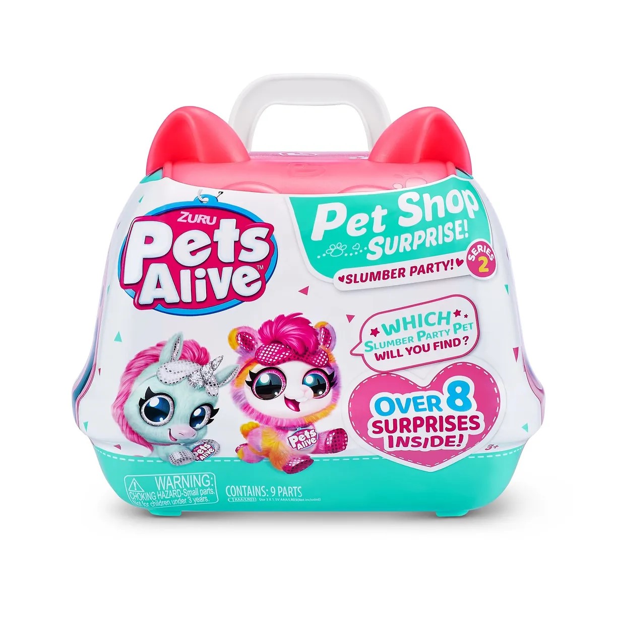 Купить интерактивная мягкая игрушка Zuru Pets Alive Pet Shop Surprise  Пижамная вечеринка 9532, цены на Мегамаркет