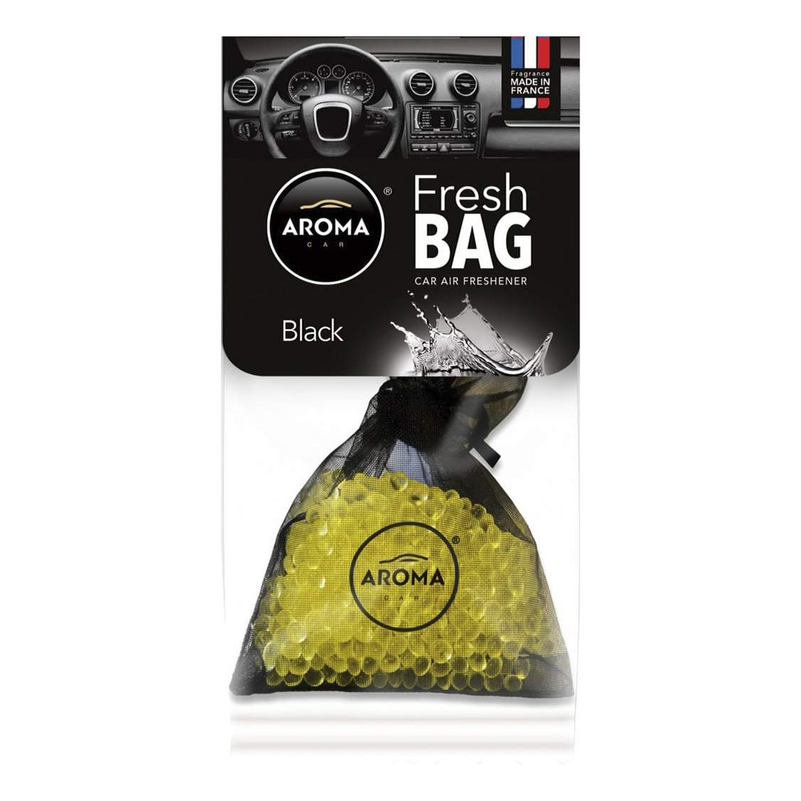 Ароматизатор для автомобиля Aroma Car Fresh Bag Black в гранулах подвесной  35 г - купить в Москве, цены на Мегамаркет | 100028950556