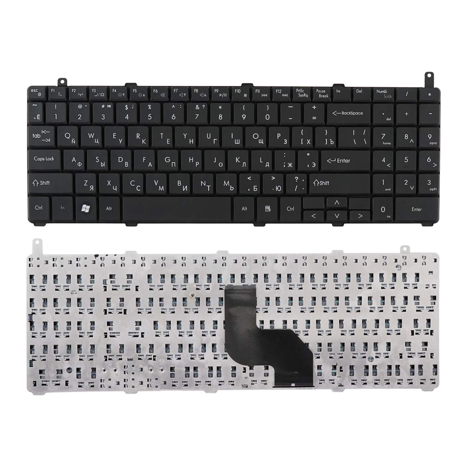 Клавиатура Azerty для ноутбука Универсальный DNS 0124002, 0129303, LG R580,  R590, купить в Москве, цены в интернет-магазинах на Мегамаркет