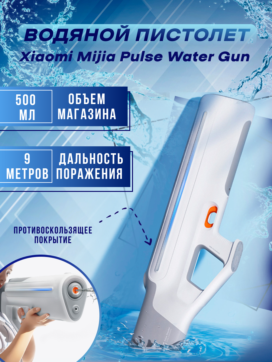 Mijia pulse water gun mjmcsq01ms. Mjmcsq01ms вес.