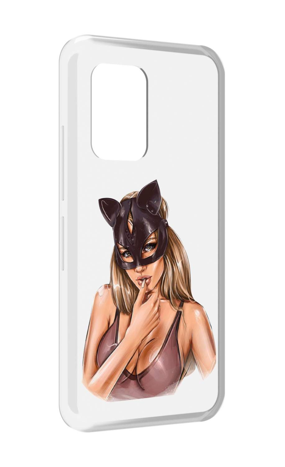 Чехол MyPads девушка-в-купальнике-с-маской-кошки женский для UMIDIGI Bison  GT, купить в Москве, цены в интернет-магазинах на Мегамаркет