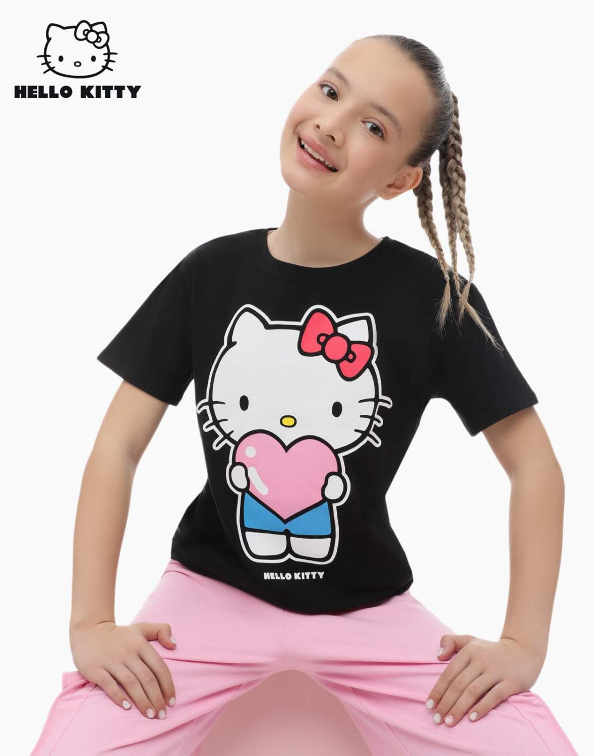 Hello kitty t-shirts  Черная майка, Футболки, Футболки для девочек