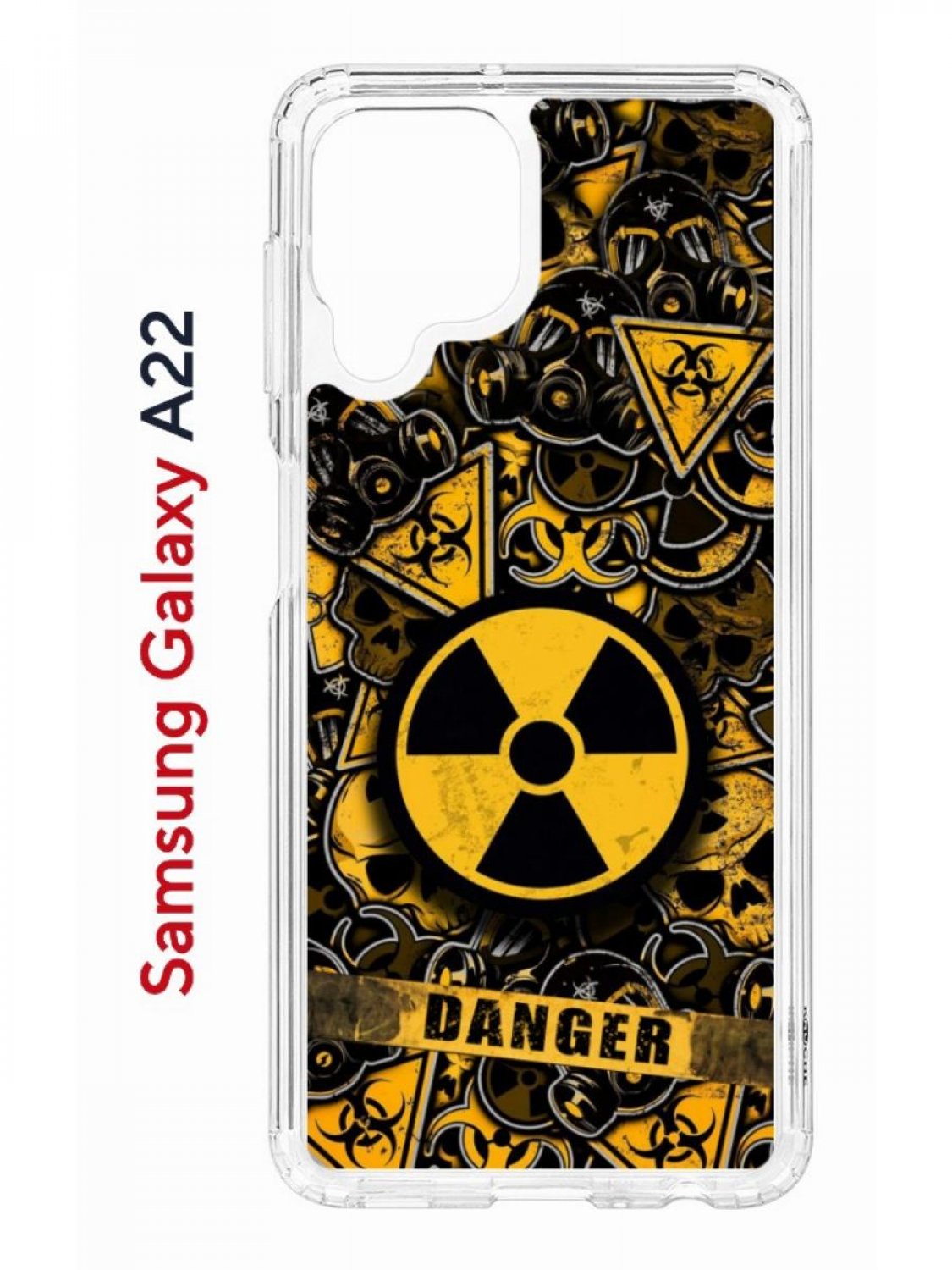 Чехол на Samsung A22/M22/M32 с принтом Kruche Print Danger, противоударный  бампер, купить в Москве, цены в интернет-магазинах на Мегамаркет