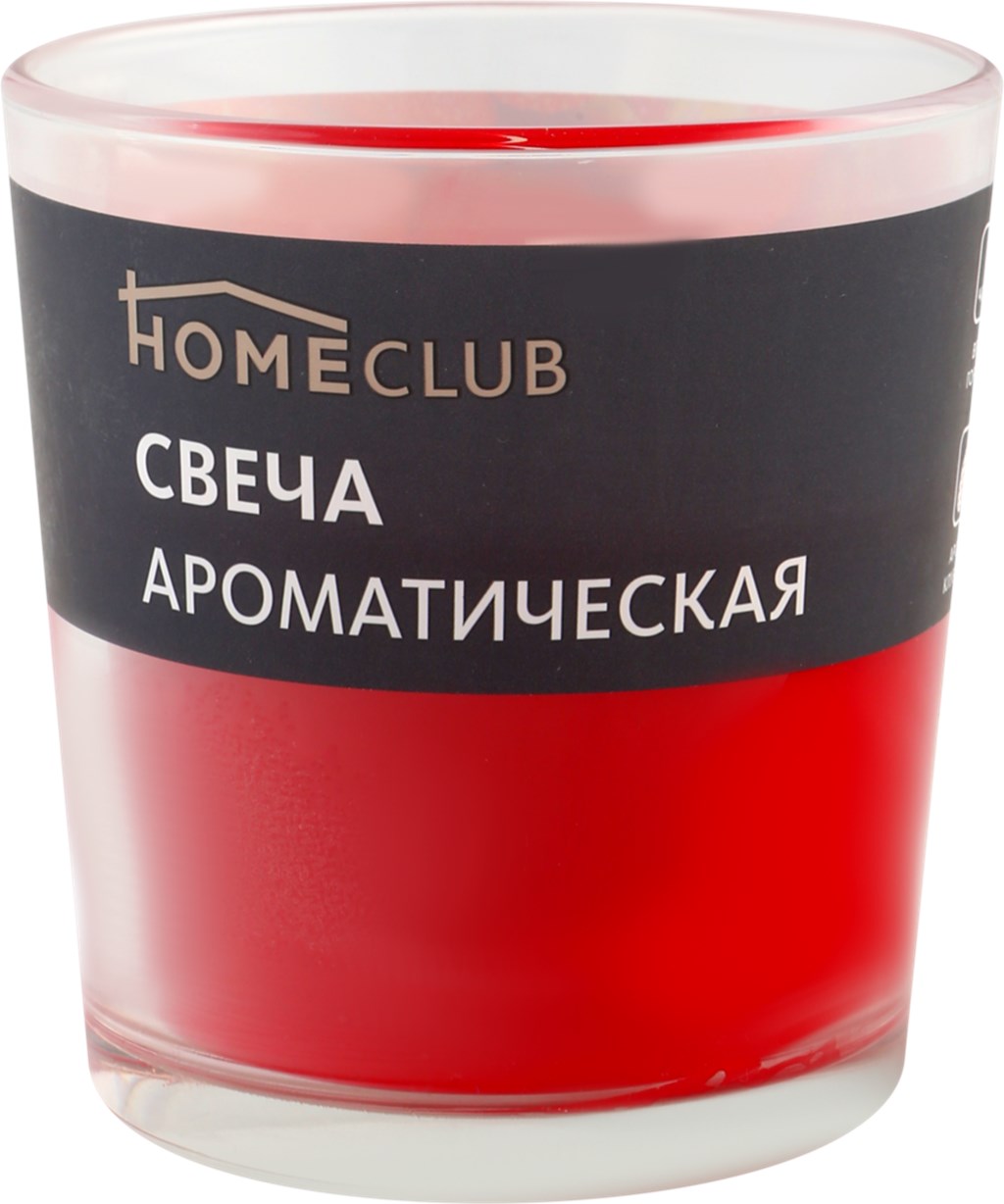 Ароматическая свеча Homeclub клубника в стакане - отзывы покупателей на  Мегамаркет | 100029763625