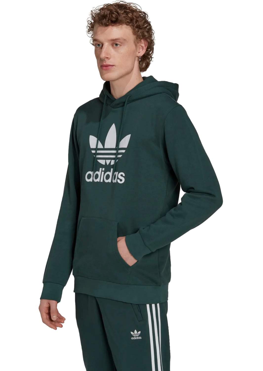 Adidas trefoil sales hoodie xs