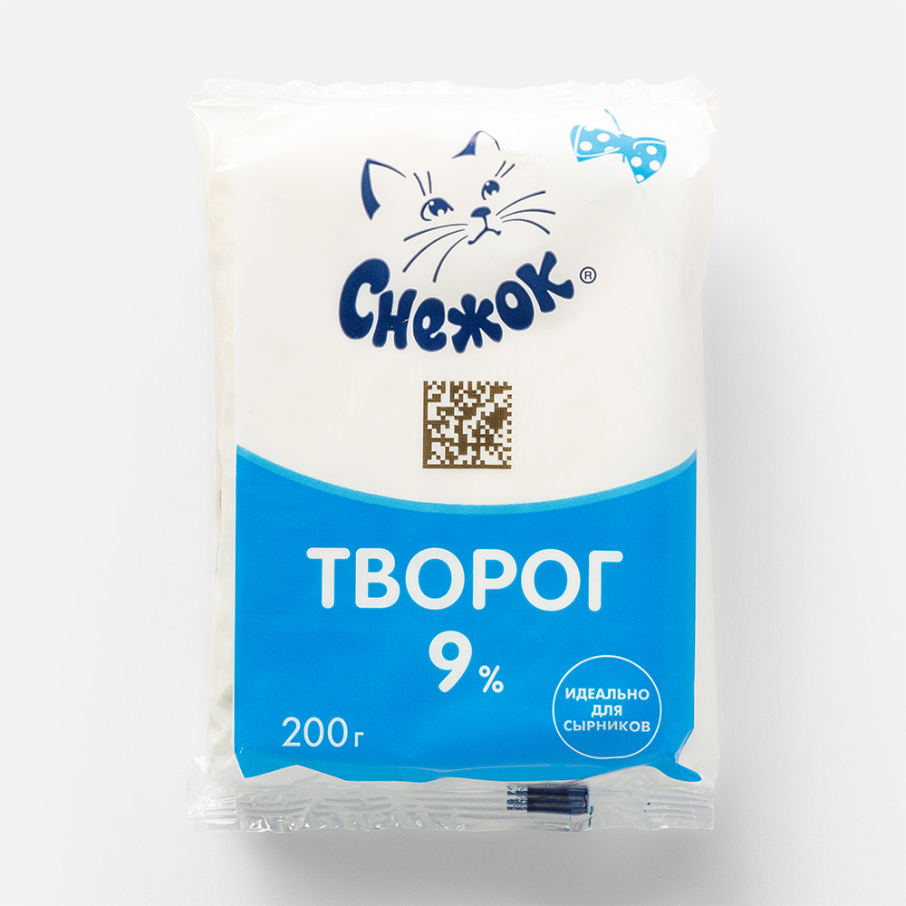 Купить бзмж творог снежок 9% фольга-фл/пак 200г, цены на Мегамаркет |  Артикул: 100027306144