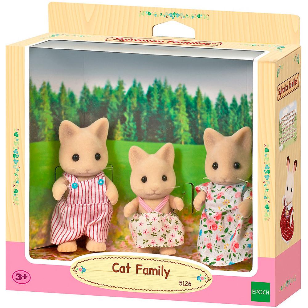 Купить игровой набор Sylvanian Families Семья Кошек 5126, цены на Мегамаркет