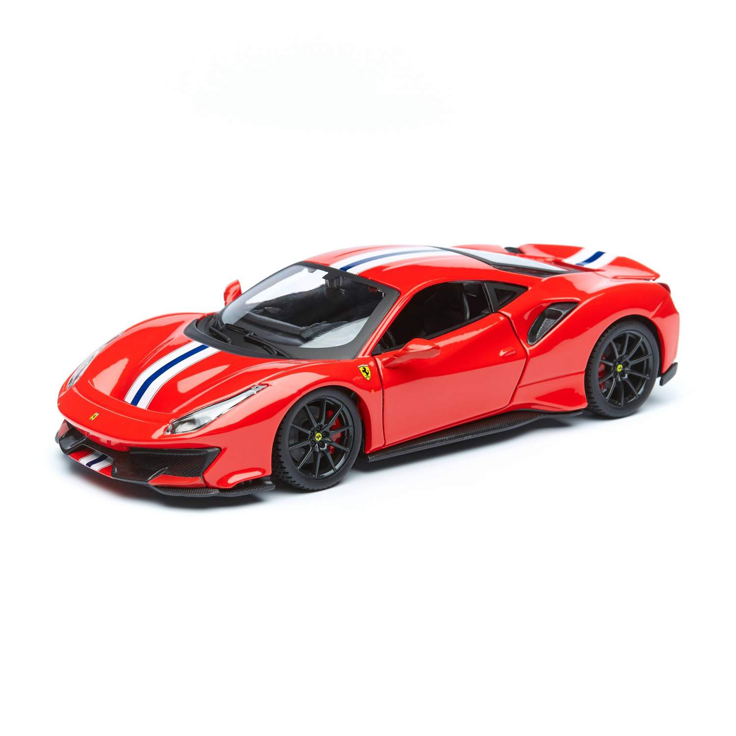 Купить bburago Коллекционная машинка Феррари 1:24 Ferrari 488 Pista,  красный, цены на Мегамаркет