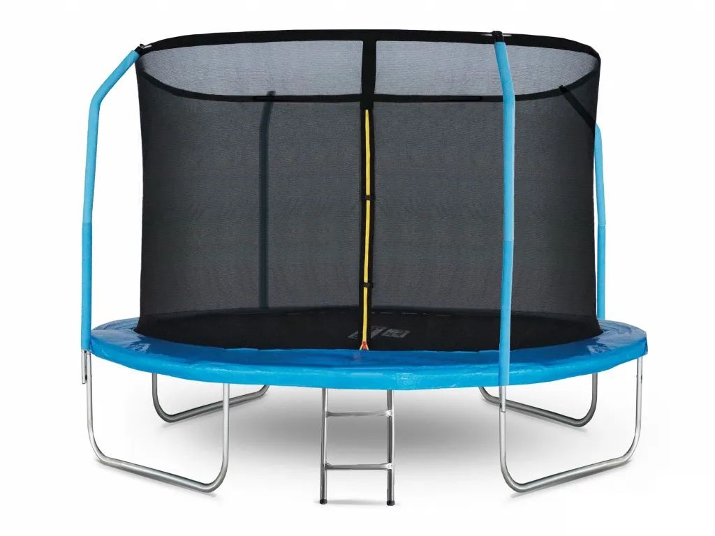 Батут Start Line Fitness S2M с сеткой и лестницей 305 см, синий - отзывы  покупателей на Мегамаркет