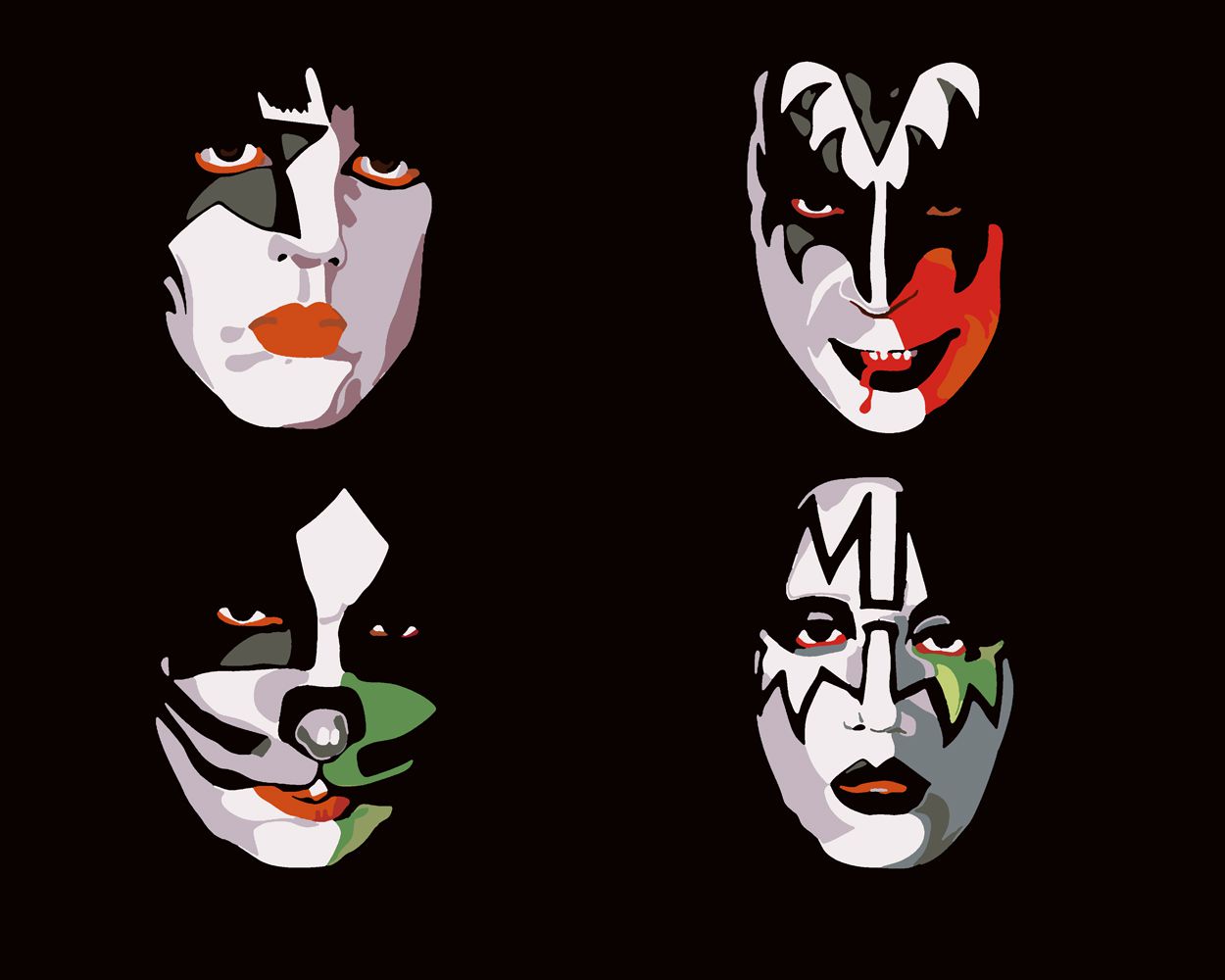 Картина по номерам Красиво Красим KISS, 90 х 100 см - маркетплейс Мегамарке...