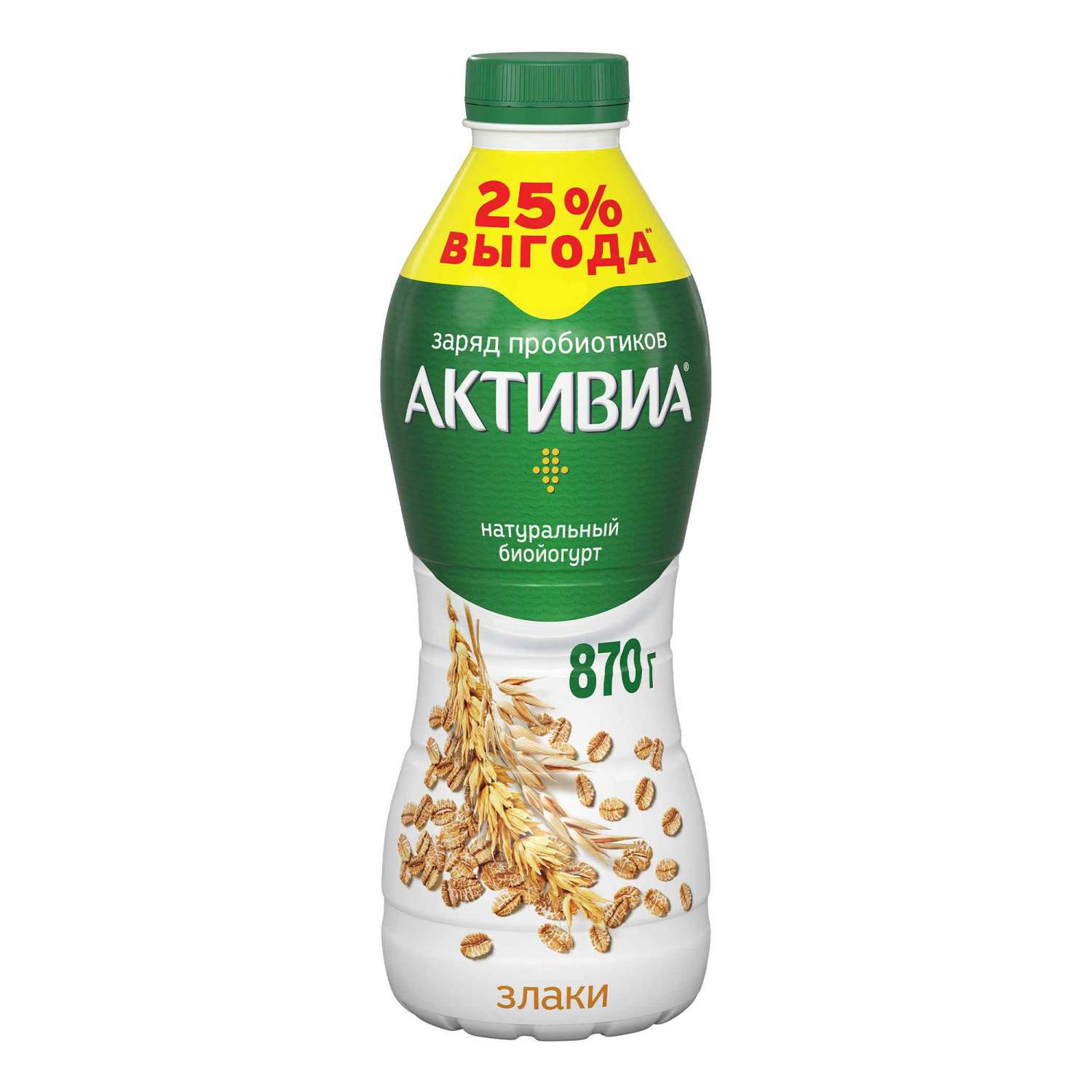 <b>Йогурт</b> питьевой <b>Активиа</b> злаки 2,2% 870 г - megamarket.ru.