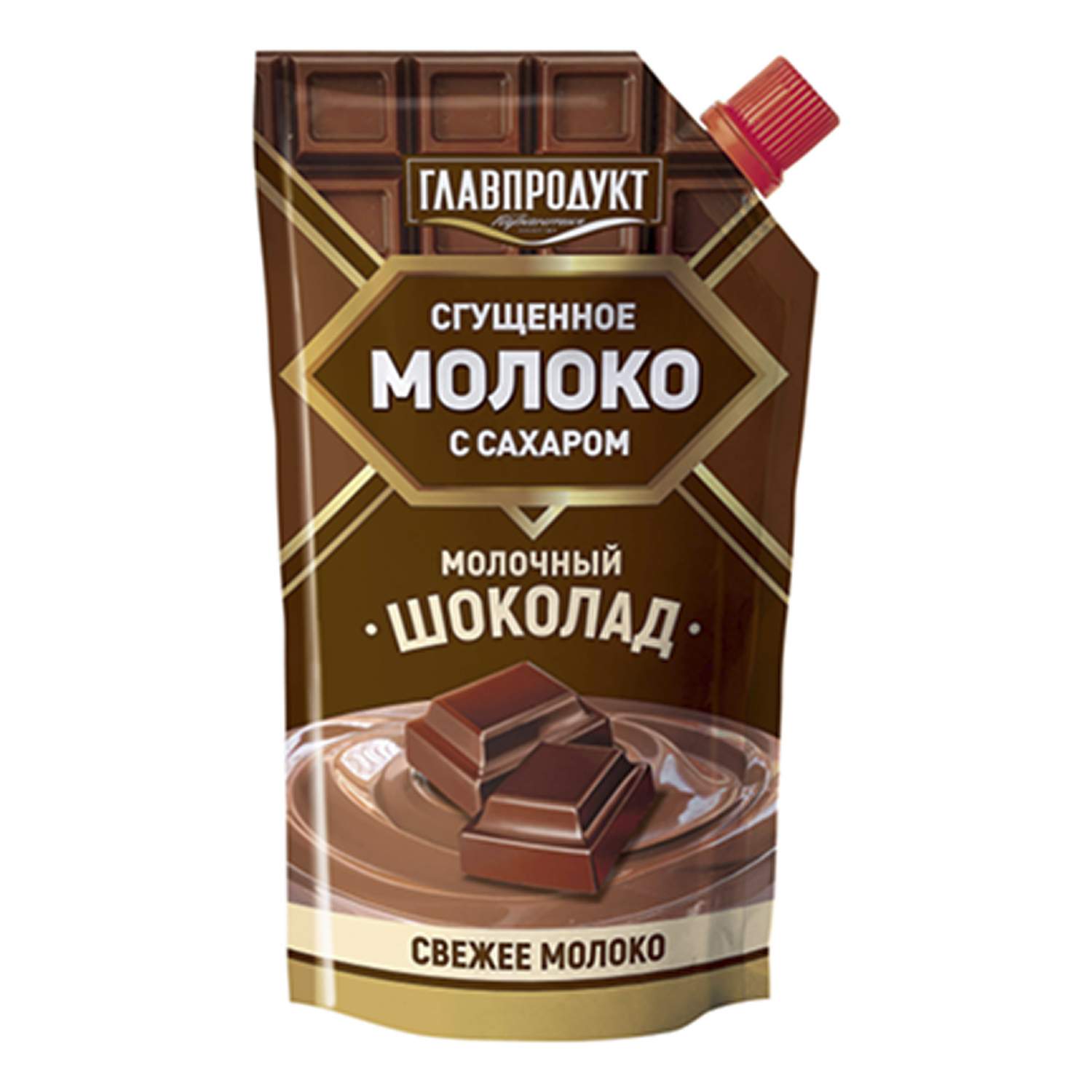 Купить сгущенное молоко Главпродукт Молочным шоколад с сахаром 3,7% СЗМЖ  270 г, цены на Мегамаркет | Артикул: 100029680017