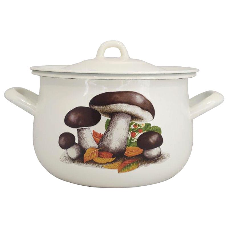 Купить Белую Эмалированную Кастрюлю