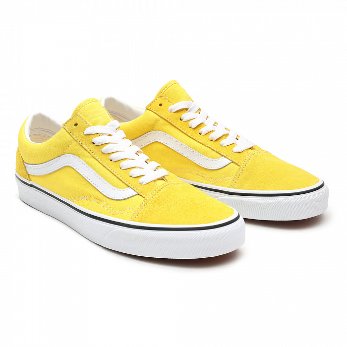 Yellow and sale white vans